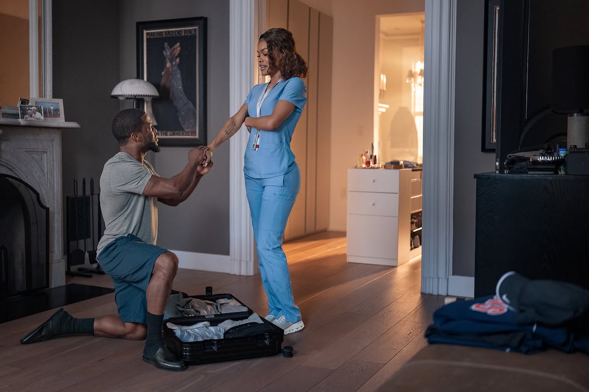 Movie still from Netflix original movie "72 Hours" starring Kevin Hart