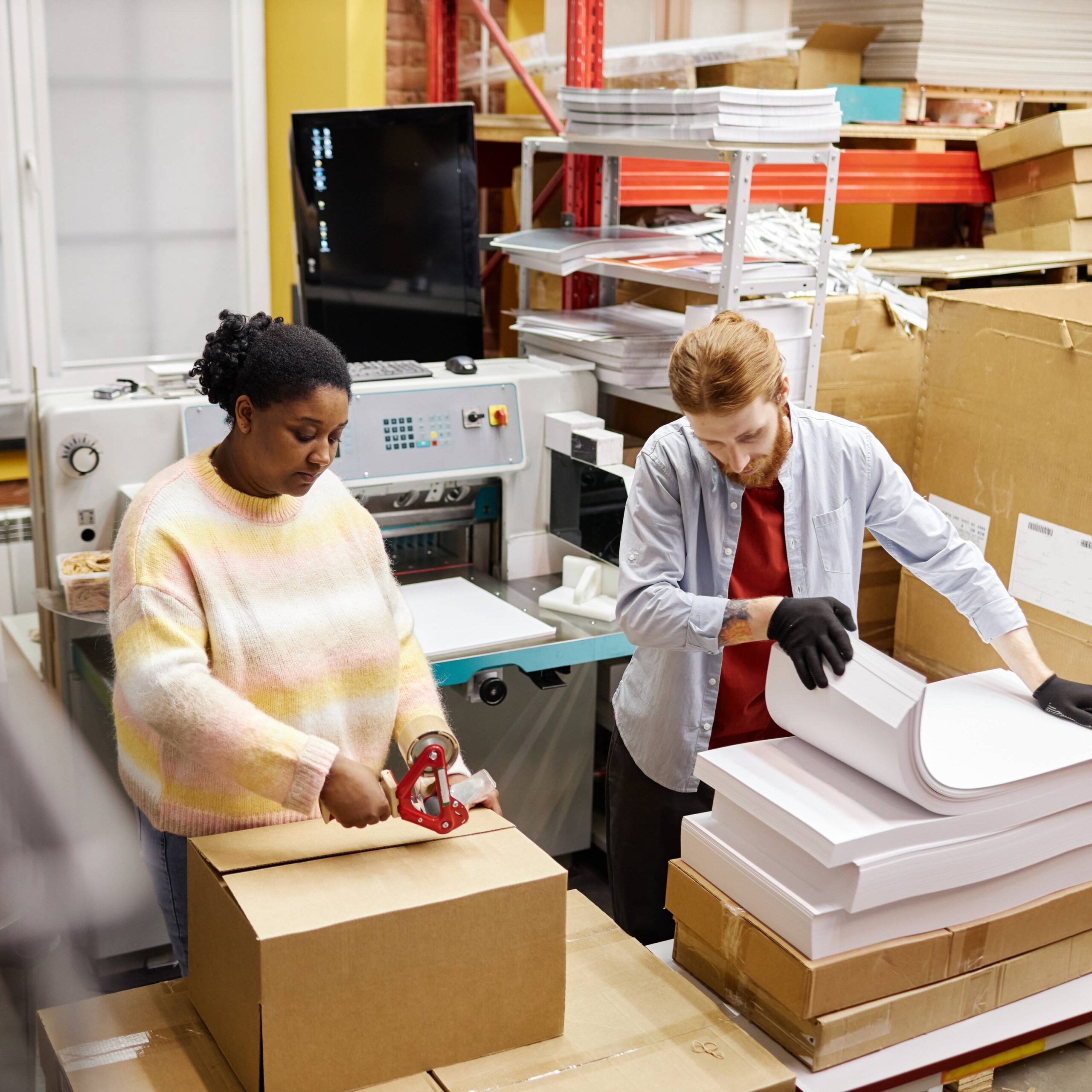 How Wide Should Aisles and Walkways Be in a Print Shop?