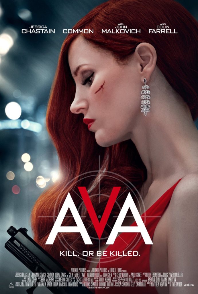 1st Trailer For ‘Ava’ Movie Starring Jessica Chastain & Common