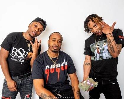 Benny the Butcher, Young World, & Flexx Babyy on May 21, 2020 [Press Photo]