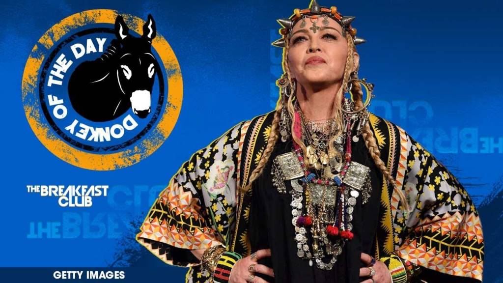 Madonna Awarded Donkey Of The Day For Giving Bizarre Self-Indulgent Tribute To Aretha Franklin At VMAs