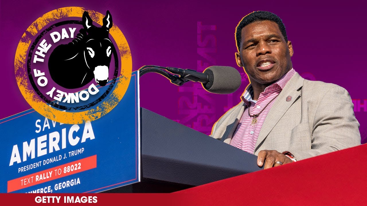 Herschel Walker Awarded Donkey Of The Day For Saying He’s Sick & Tired Of 'CTR' Being Taught In Schools