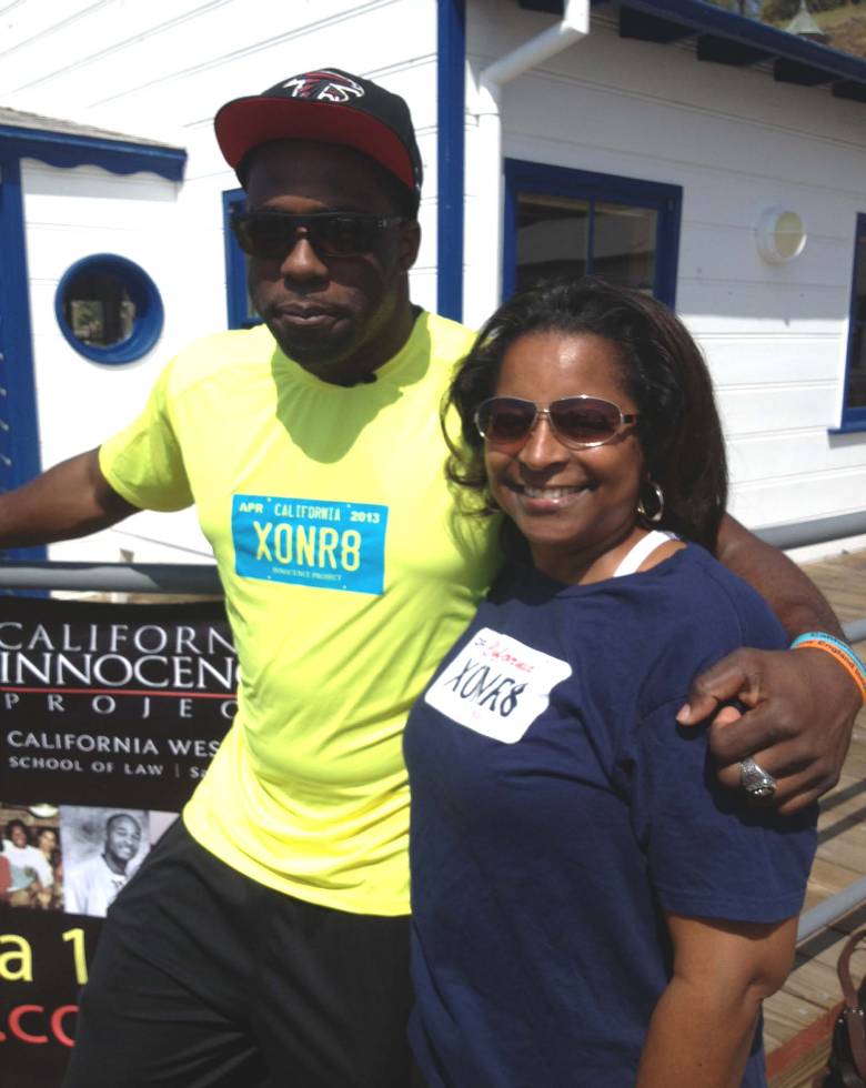Brian Banks (Of The Atlanta Falcons) & His Mother Join March For The Wrongfully Convicted