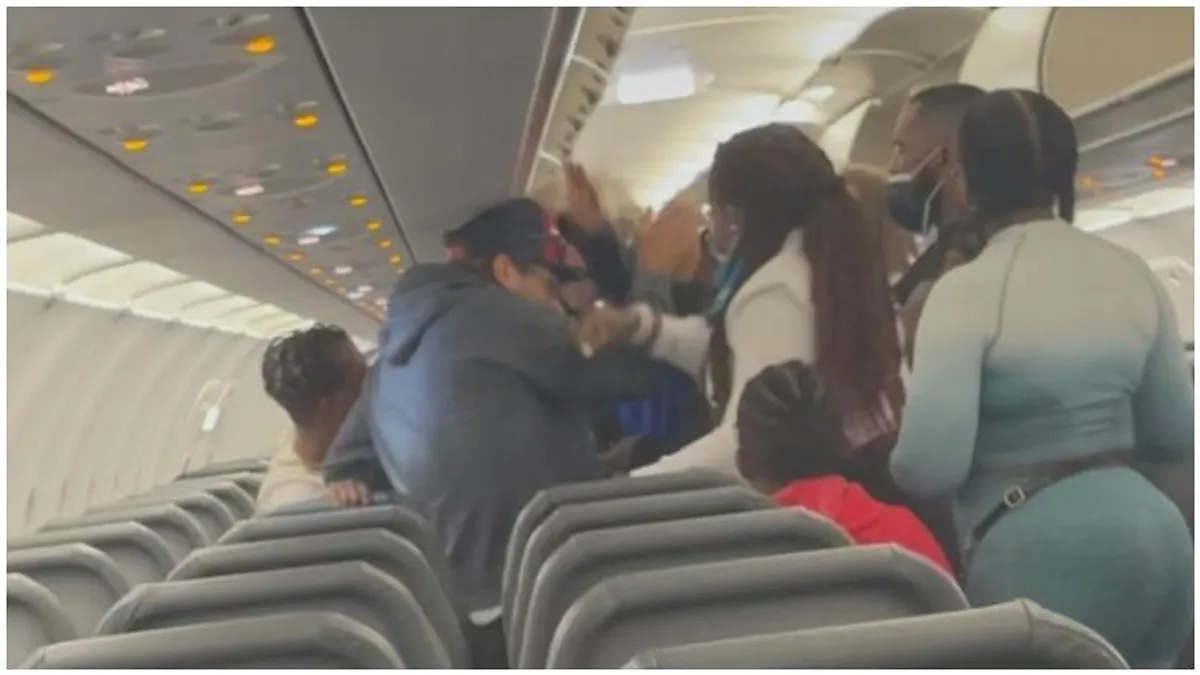 Racist White Man Starts Fight On Frontier Airlines
