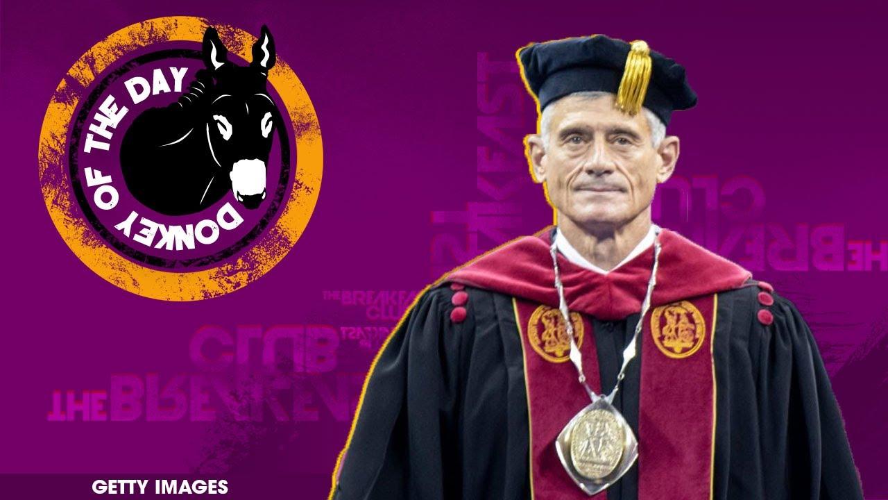 University Of South Carolina President Robert Caslen Awarded Donkey Of The Day For Congratulating The Wrong School During Graduation Speech