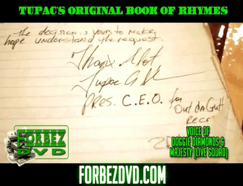 Video: @DoggieDiamonds & Majesty (@LiveSquad) Look Thru 1 Of 2Pac's Original Book Of Rhymes