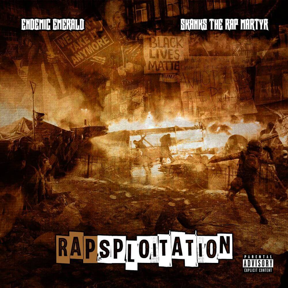 Endemic Emerald & Skanks The Rap Martyr - Rapsploitation [Album Artwork]
