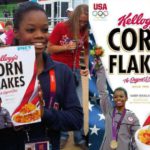 Gabby Douglas on Corn Flakes box