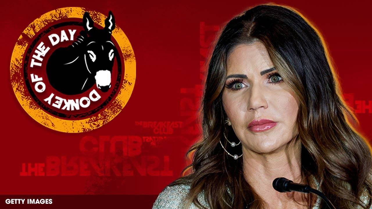 United States Secretary Of Homeland Security Kristi Noem Awarded Donkey Of The Day