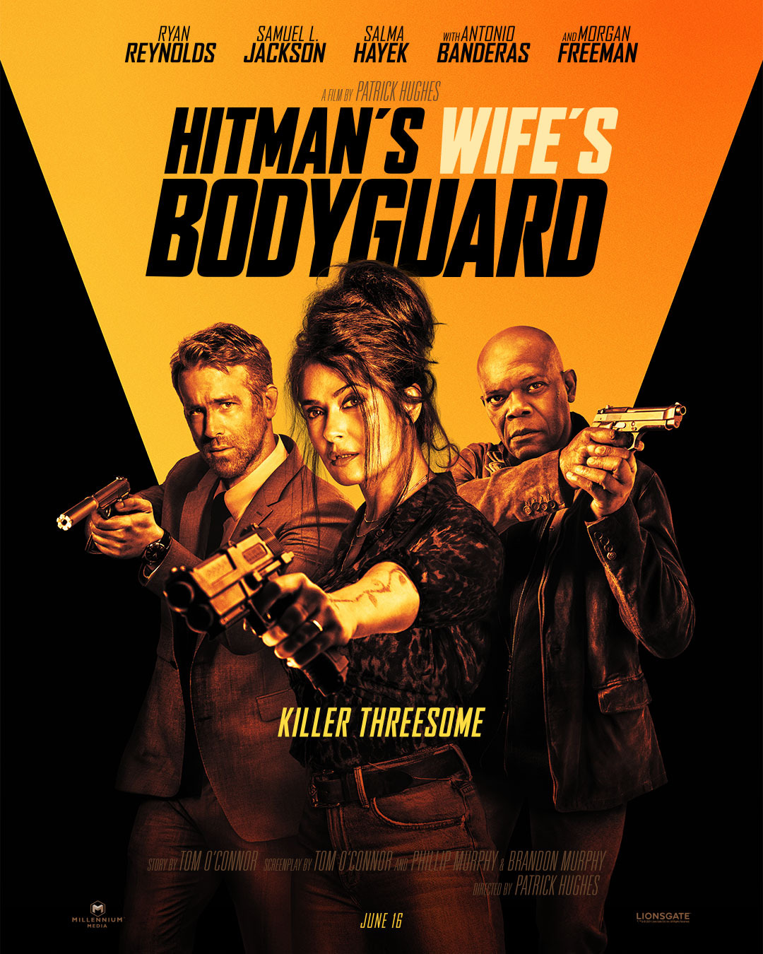 1st Trailer For 'Hitman’s Wife’s Bodyguard' Movie Starring Ryan Reynolds, Samuel L. Jackson, & Salma Hayek