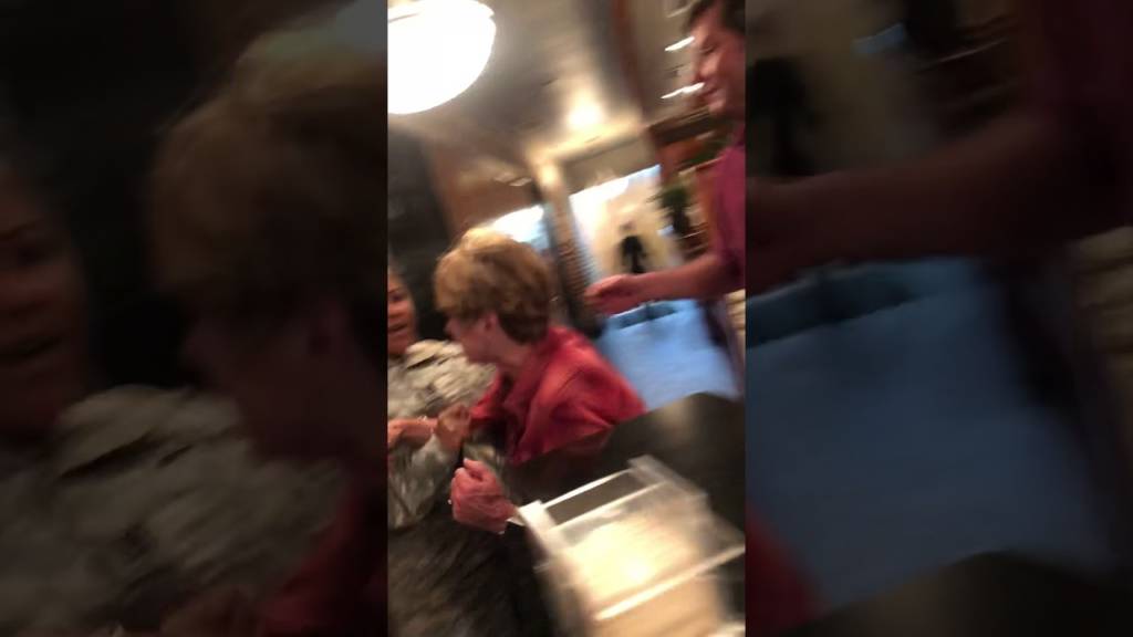 White Georgia Woman Trips On 2 Black Soldiers Then Tries To Play Victim Afterwards