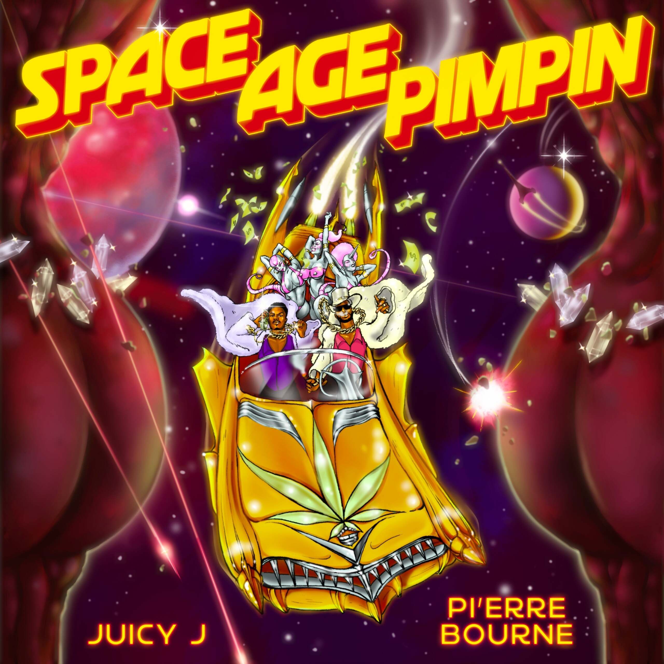 Juicy J & Pi'erre Bourne Drop 'Space Age Pimpin' Album