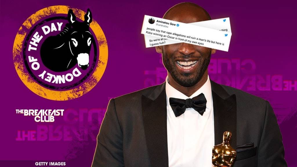 #DonkeyOfTheDay: Kobe Bryant Dragged For Sexual Assault Allegations After Winning Oscar