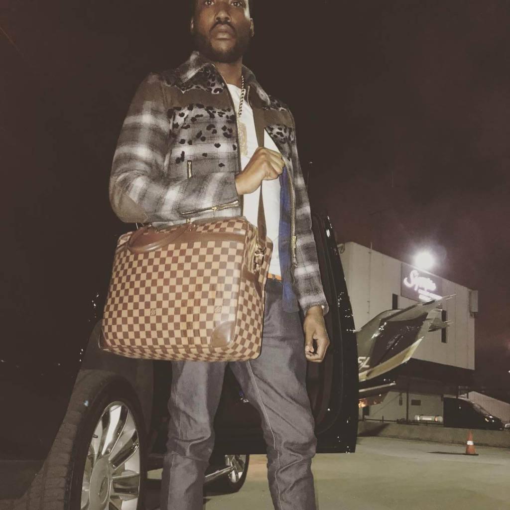 Meek Mill Rocking Purse Carry-On For Travel
