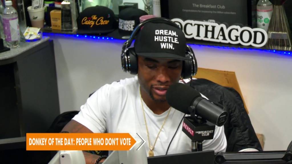 Charlamagne Tha God Awards Donkey Of The Day To People Who Don't Vote