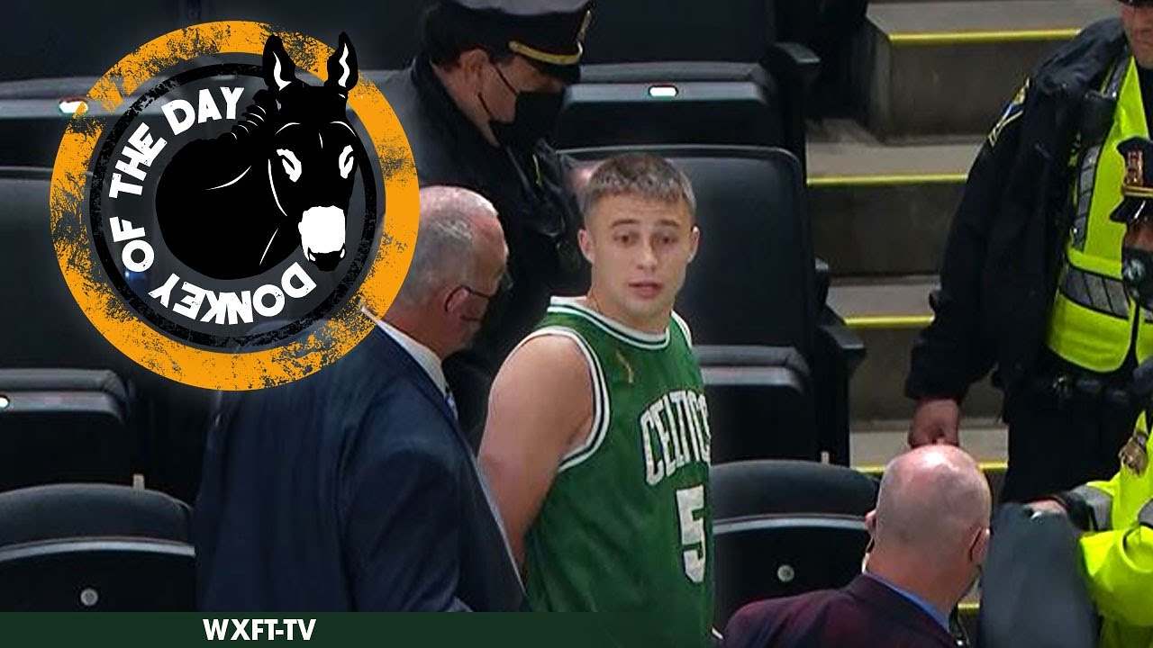 Celtics Fan Cole Buckley Awarded Donkey Of The Day For Throwing Water Bottle At Kyrie Irving After Nets Win In Boston