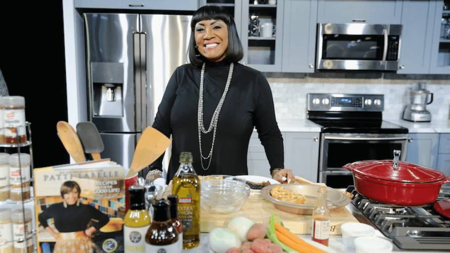 Patti LaBelle in the kitchen whipping up desserts