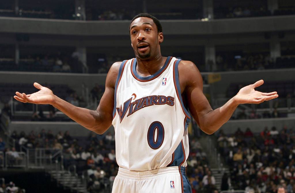 Retired basketball player Gilbert Arenas when he was still on the court
