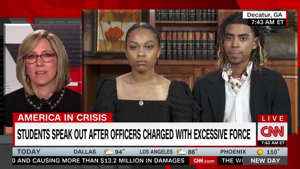 Black Atlanta Students Brutalized By Cops Call For ‘Total Reset In Policing’ On CNN