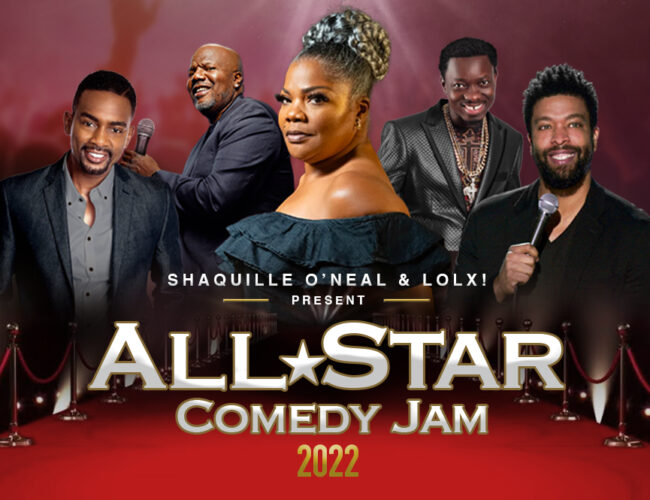 Shaq’s All-Star Comedy Jam Returns With Super Bowl Weekend Showcase Featuring DeRay Davis, Bill Bellamy, Michael Blackson, Earthquake, Mo’Nique, & More