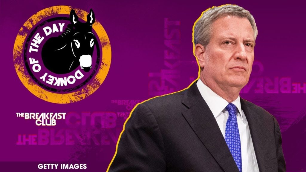 NYC Mayor Bill De Blasio Awarded Donkey Of The Day For Defending NYPD Officers Who Drove Into Protesters