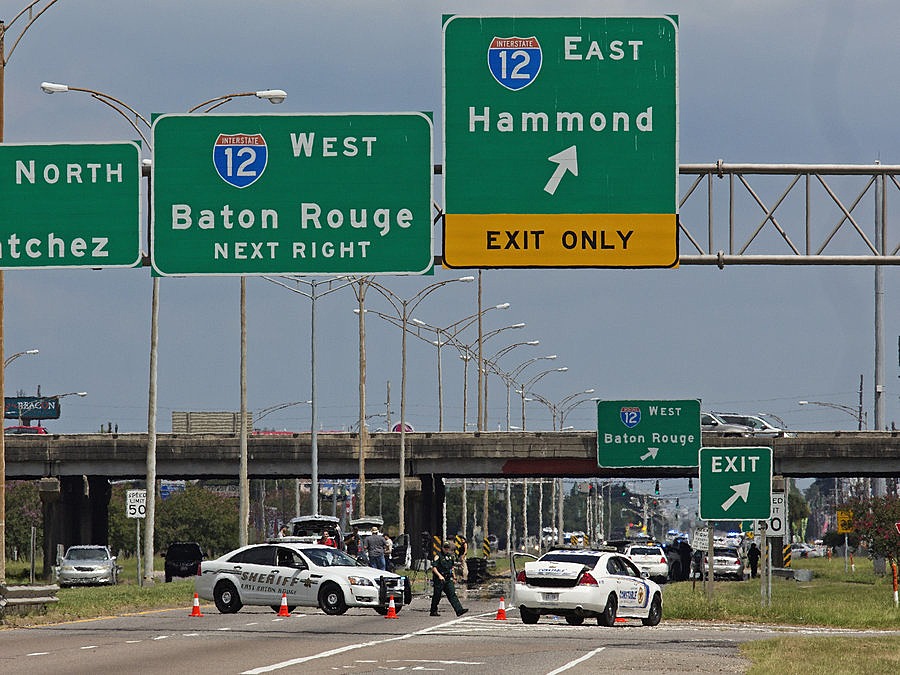 The aftermath of the killing of 3 cops in Baton Rouge on 07.17.2016 [Press Photo]