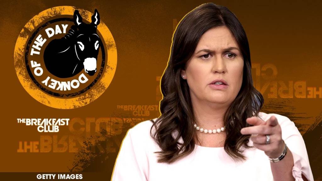 Sarah Huckabee Sanders Awarded Donkey Of The Day For Saying God Wanted Donald Trump To Become President