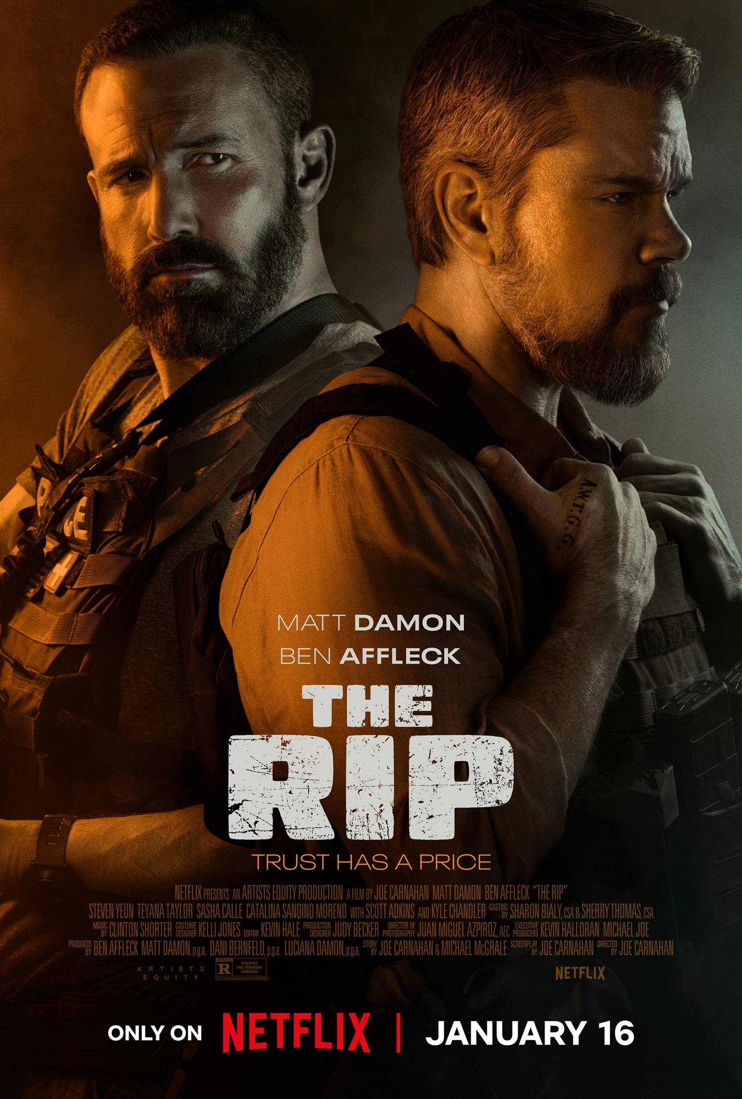 1st Trailer For Netflix Original Movie ‘The Rip’ Starring Matt Damon, Ben Affleck, & Teyana Taylor