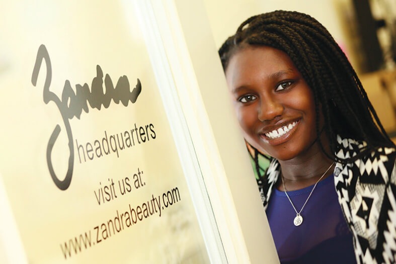 Zandra Cunningham, founder & CEO of Zandra's Beauty products [Press Photo]